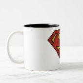 Tasse 2 Couleurs Superman S-Shield | Logo Grunge (Gauche)