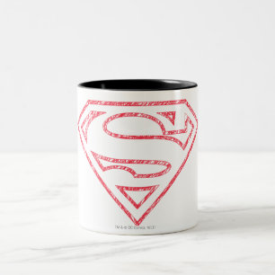 Tasse 2 Couleurs Superman S-Shield  Logo Plan rouge