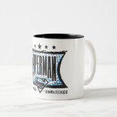 Tasse 2 Couleurs Superman sans égal, sans égal (Devant droit)