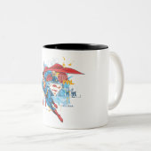 Tasse 2 Couleurs Superman - Stop Evil (Devant droit)