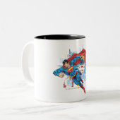 Tasse 2 Couleurs Superman - Stop Evil (Devant gauche)