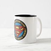 Tasse 2 Couleurs Superman Stylisé | Logo de vol Vision Force (Devant droit)