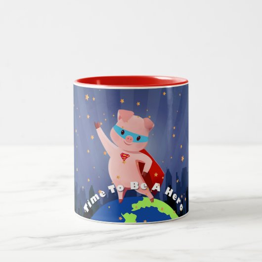 Tasse 2 Couleurs SuperPig (Centre)