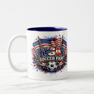 Tasse 2 Couleurs Supporteur de football américain Américain