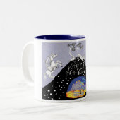 Tasse 2 Couleurs sur la colline et sous la colline (Devant gauche)