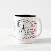 Tasse 2 Couleurs Sur le dos d'un cheval (Devant droit)