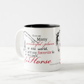Tasse 2 Couleurs Sur le dos d'un cheval (Devant gauche)