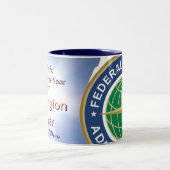 Tasse 2 Couleurs SUR le nom customisé (Centre)