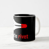 Tasse 2 Couleurs Sur Le Rivet Cycling (Devant droit)