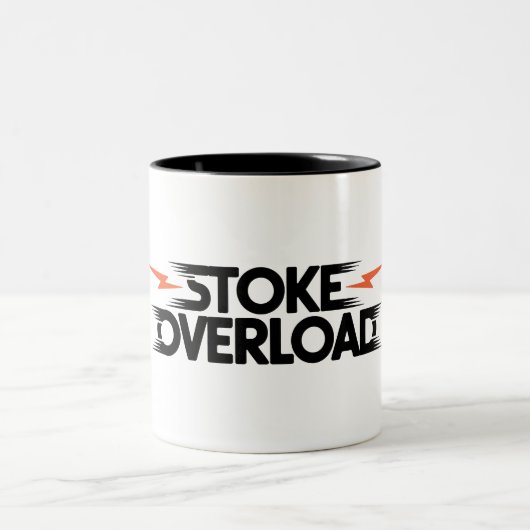 Tasse 2 Couleurs Surcharge d'enthousiasme (Centre)