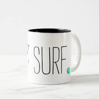 Tasse 2 Couleurs Surf avec la vague verte