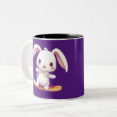 Tasse 2 Couleurs surf de lapin (Devant gauche)