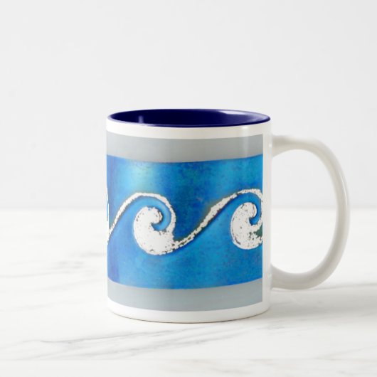Tasse 2 Couleurs Surf de matin (Droit)