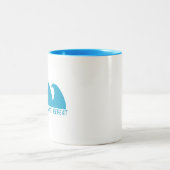 Tasse 2 Couleurs Surf de sommeil de manger répéter (Centre)