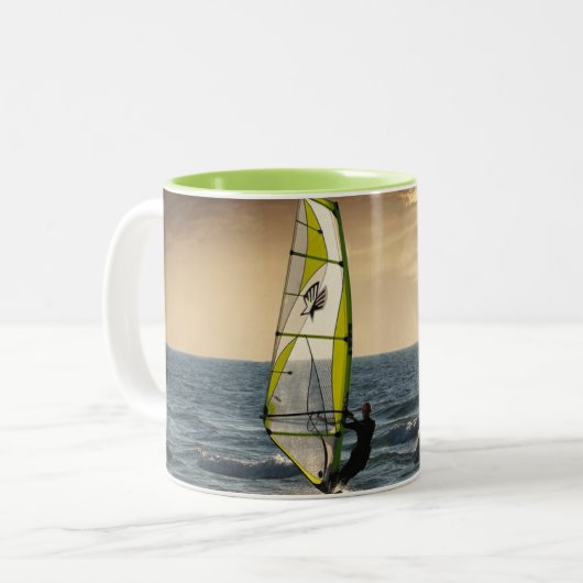 Tasse 2 Couleurs Surf éolien (Devant gauche)