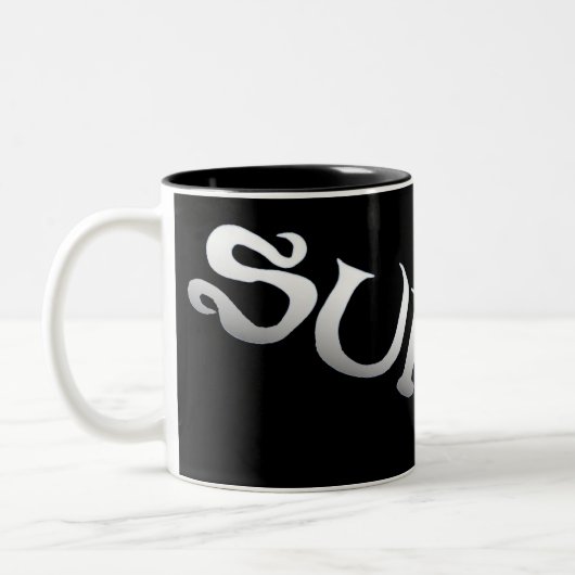 Tasse 2 Couleurs Surf noir incliné à deux tons (Gauche)