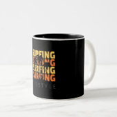 Tasse 2 Couleurs Surf Style de vie Surf (Devant droit)