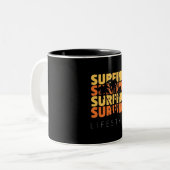Tasse 2 Couleurs Surf Style de vie Surf (Devant gauche)