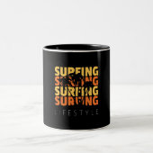 Tasse 2 Couleurs Surf Style de vie Surf (Centre)