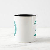 Tasse 2 Couleurs Surf vert Turquoise (Centre)