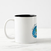 Tasse 2 Couleurs surfasaurus un dinosaure de surf (Gauche)