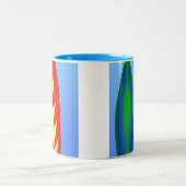 Tasse 2 Couleurs Surfboards surf rétro (Centre)