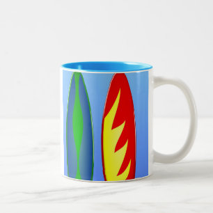Tasse 2 Couleurs Surfboards surf rétro