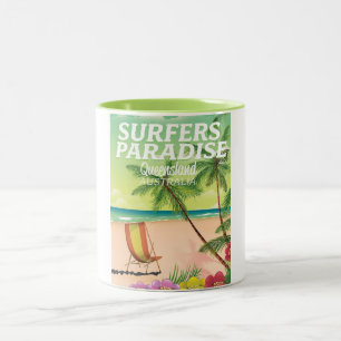 Tasse 2 Couleurs Surfers Paradise Queensland Australie
