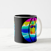 TASSE 2 COULEURS SURFING PINEAPPLE BEACH BALL (Devant droit)