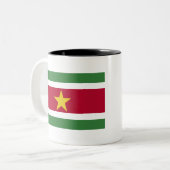 Tasse 2 Couleurs Suriname Flag (Devant gauche)