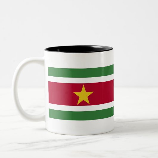 Tasse 2 Couleurs Suriname Flag (Gauche)