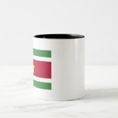 Tasse 2 Couleurs Suriname Flag (Centre)