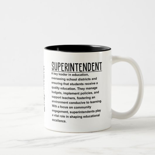Tasse 2 Couleurs Surintendant (Droit)