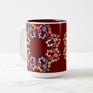 Tasse 2 Couleurs Surveillant de chasse aux œufs