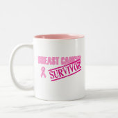 Tasse 2 Couleurs Survivant de cancer du sein (Gauche)