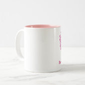 Tasse 2 Couleurs Survivant de cancer du sein (Devant gauche)