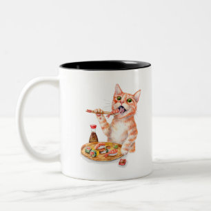 Tasse 2 Couleurs Sushi Cat