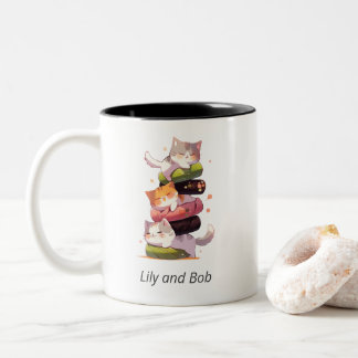 Tasse 2 Couleurs Sushi Cat Miaw | Style nippon
