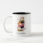 Tasse 2 Couleurs Sushi Cat Miaw | Style nippon (Gauche)