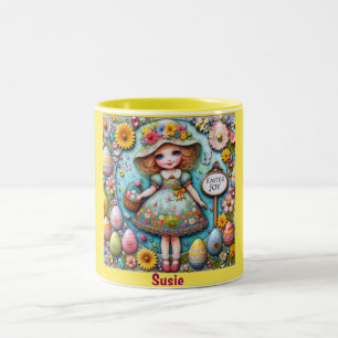 Tasse 2 Couleurs SUSIE ~ Fille Vintage ~ Très Douce
