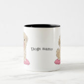 Tasse 2 Couleurs Süßer Tibetan Spaniel Hund mit Namen option (Centre)