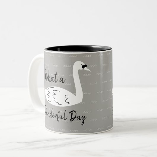 Tasse 2 Couleurs Swan & Waves (Devant gauche)