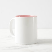 Tasse 2 Couleurs Swans couchés (Devant gauche)