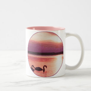 Tasse 2 Couleurs Swans couchés