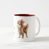 Tasse 2 Couleurs Sweet Dog Love Letter (Devant droit)