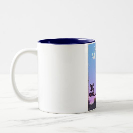 Tasse 2 Couleurs "Sweet home" Alabama poster voyage (Gauche)