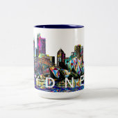 Tasse 2 Couleurs Sydney, Australie en graffiti (Centre)