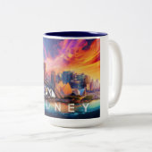 Tasse 2 Couleurs Sydney Harbour City (Devant droit)