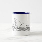 Tasse 2 Couleurs Sydney Opera House Australie dessin (Centre)