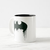 Tasse 2 Couleurs Symbole Batman | Logo Spraypaint (Devant gauche)